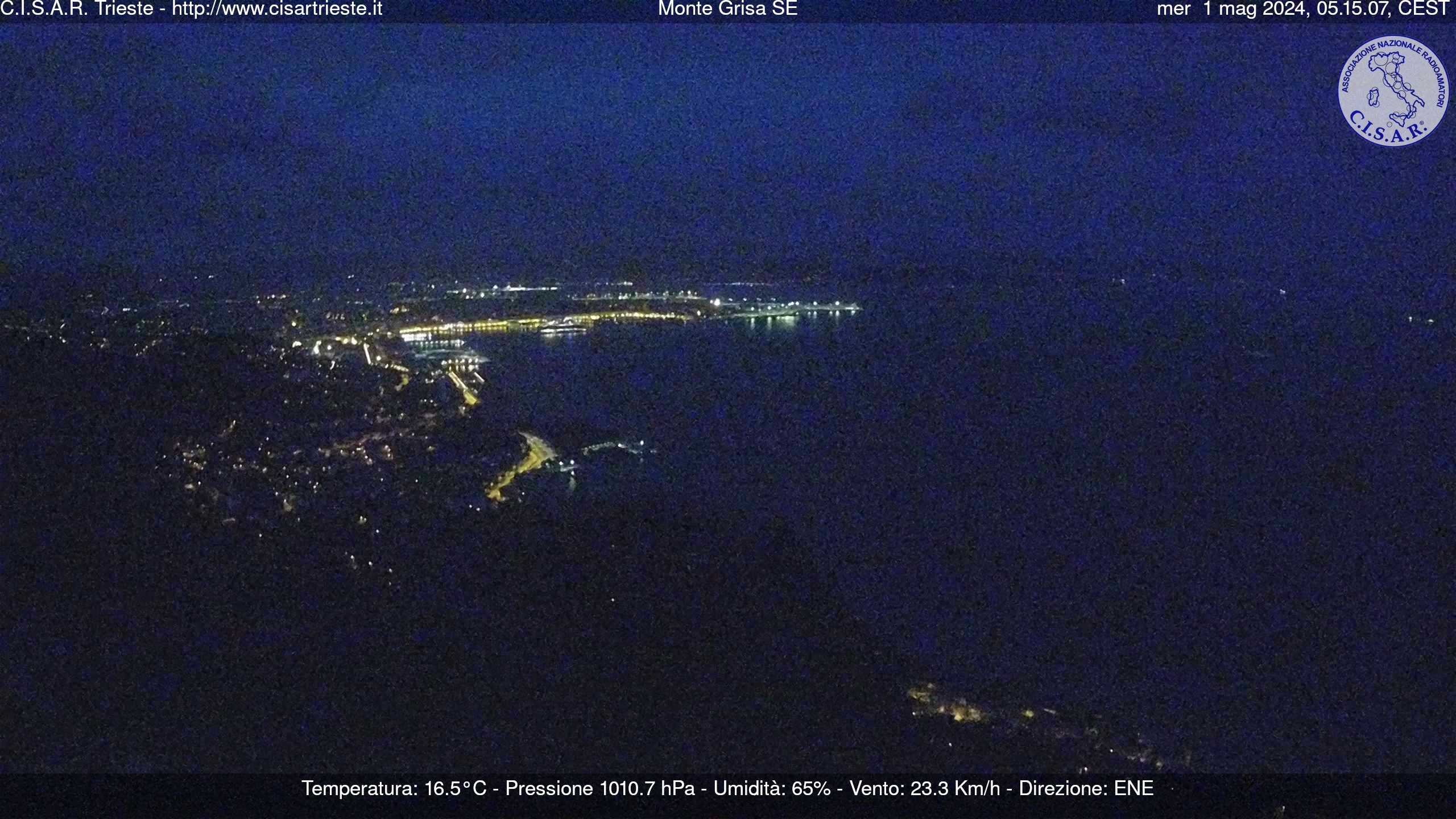 Webcam Trieste - Monte Grisa - SO