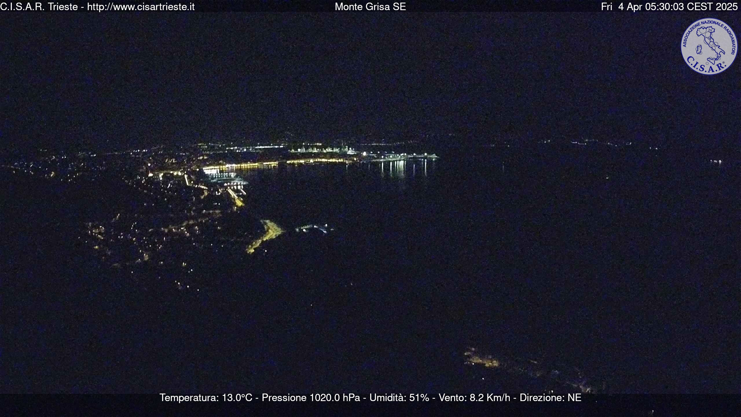 Webcam Trieste - Immagini a cura di CISAR